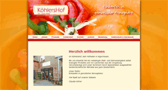 Desktop Screenshot of koehlershof.de